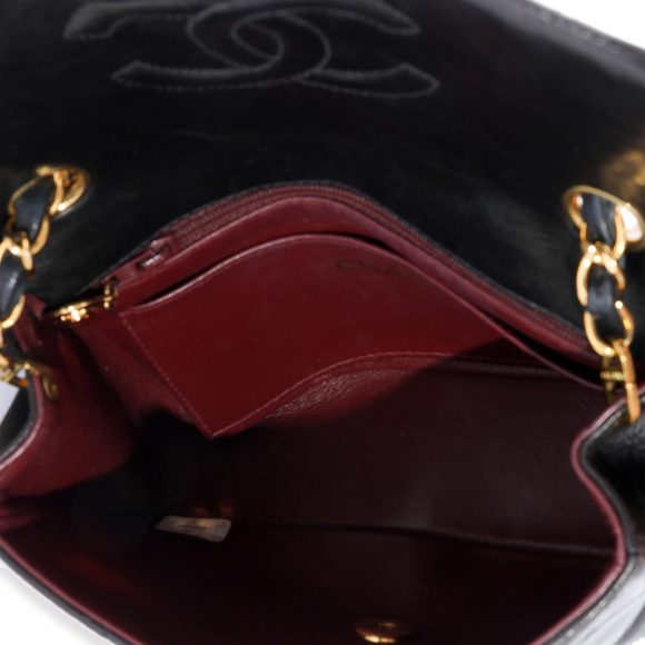 Chanel Vintage Black Lambskin 24K Mini Flap Bag - Picture 8 of 8